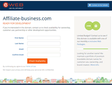 Tablet Screenshot of affiliate-business.com